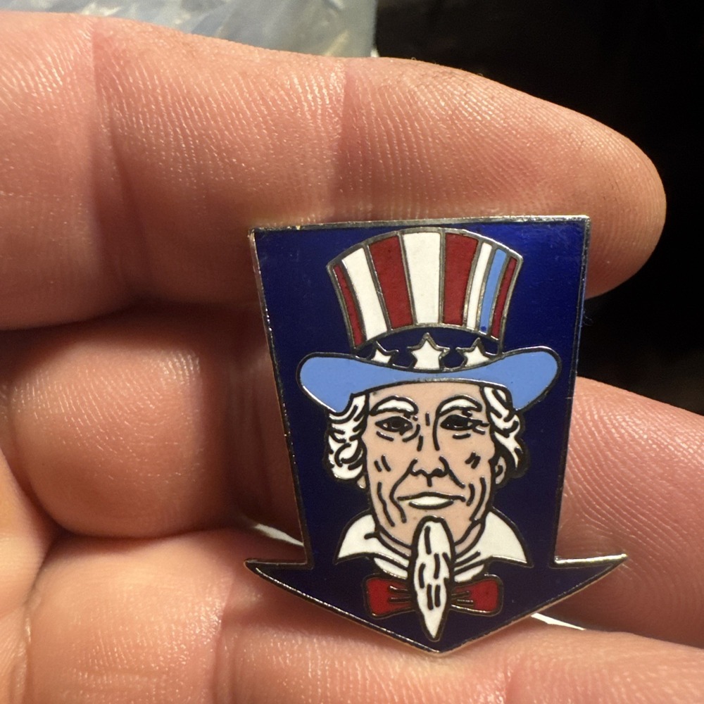 Vintage Usa 250years Uncle Sam Hat Coat Lapel PIN Charm - Picture 1 of 7